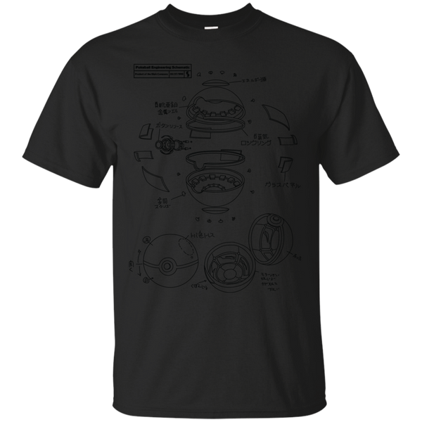 Naruto - POKEBALL ENGINEERING SCHEMATIC T Shirt & Hoodie