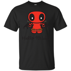 Deadpool - Deadpool Hello 4th Wall the merc with a mouth T Shirt & Hoodie