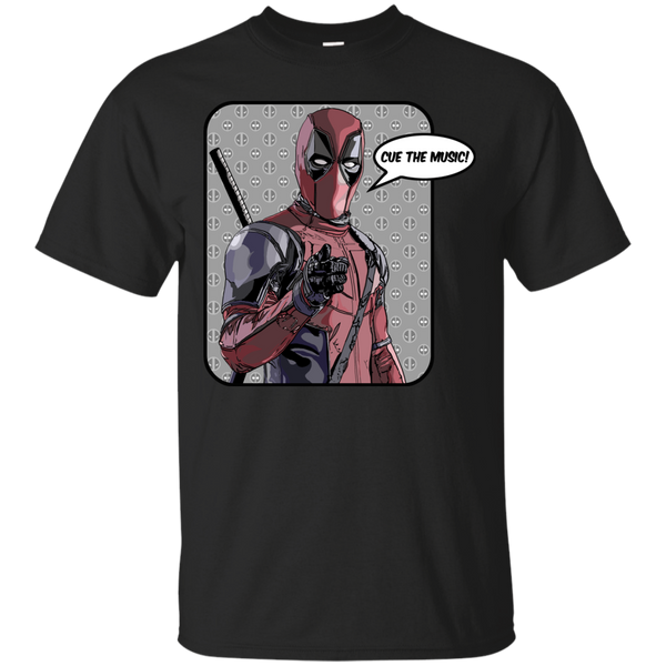 Deadpool - Cue the Music fanboymuseum T Shirt & Hoodie