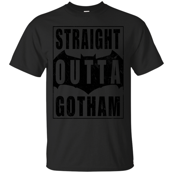 BATMAN V SUPERMAN - Straight Outta Gotham Black T Shirt & Hoodie