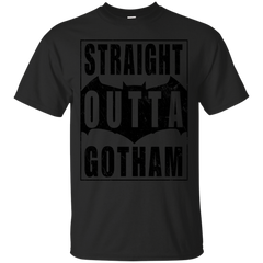 BATMAN V SUPERMAN - Straight Outta Gotham Black T Shirt & Hoodie