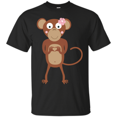 LGBT - amorous female monkey with flower female T Shirt & Hoodie