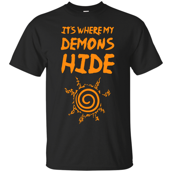 Naruto - Where my demons hide fan art T Shirt & Hoodie