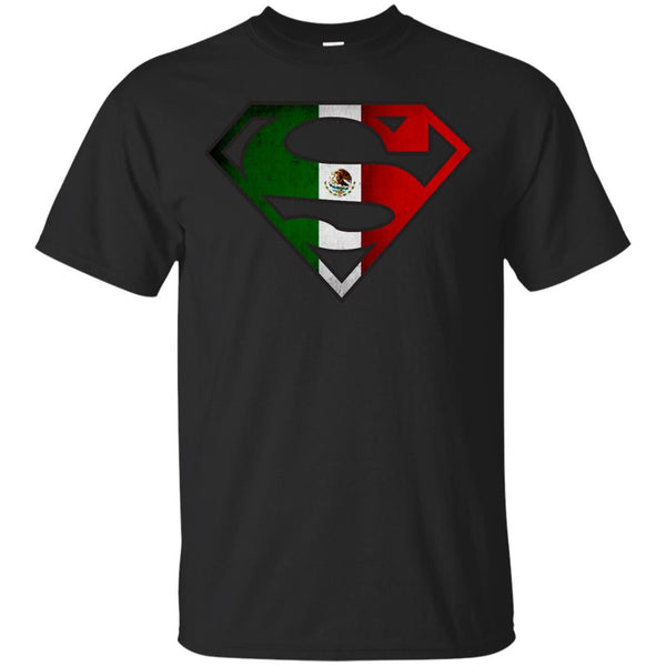 SUPERMAN - Superman Shield  Mexican Flag T Shirt & Hoodie