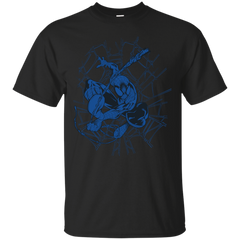 Deadpool - Blue Outlined Spidey spiderman T Shirt & Hoodie