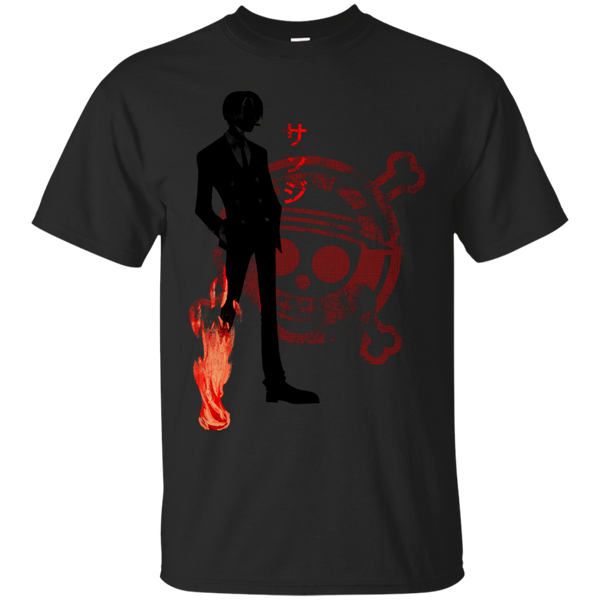 Luffy One Piece - Crimson Sanji black T Shirt & Hoodie