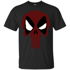 Deadpool - DEADPUNISHER red skull T Shirt & Hoodie