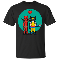 Deadpool - Deadpool Heart Wolverine guardians T Shirt & Hoodie