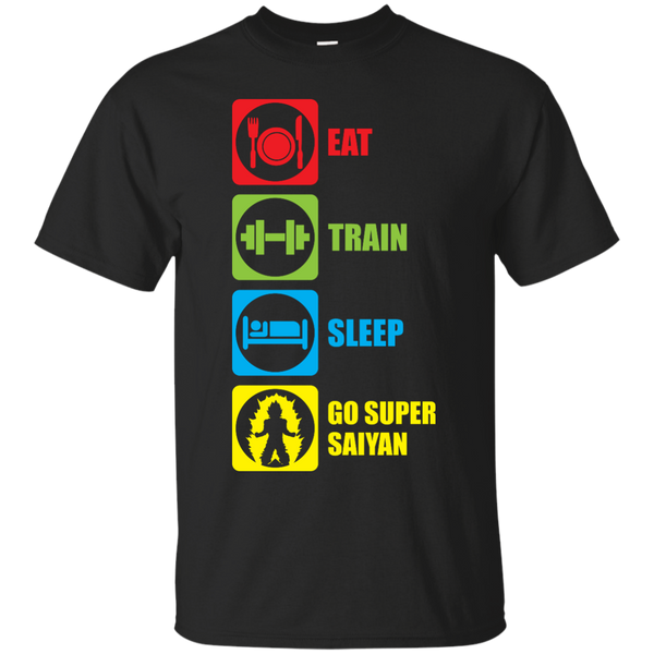 Dragon Ball - Eat Train Sleep Go Super Saiyan pop culture T Shirt & Hoodie