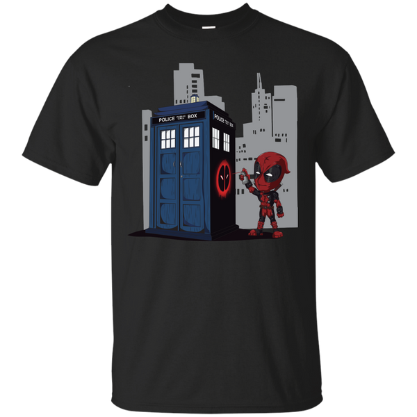 Deadpool - Defacing the Phonebox nerd T Shirt & Hoodie