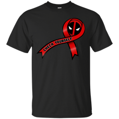 Deadpool - Deadpool Check Yourself Deadpool Ribbon wolverine T Shirt & Hoodie