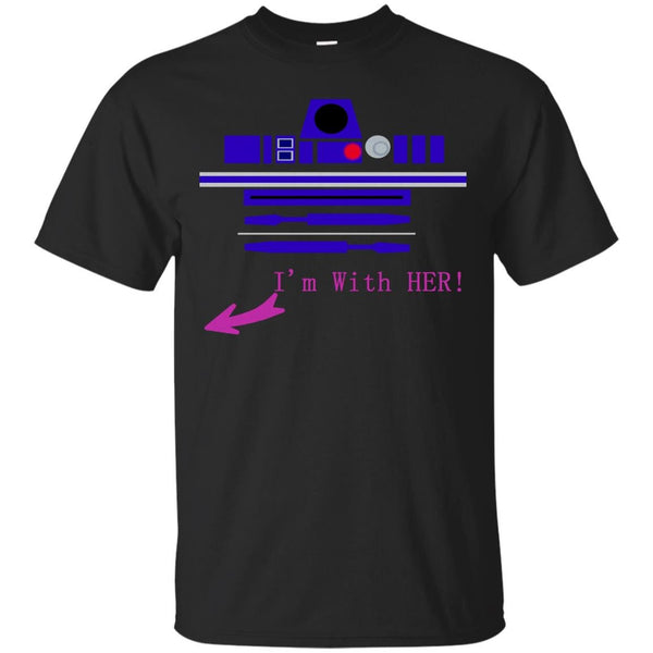 R2 D2 - Star Wars R2D2 Astromech Droid Im With Her Companion T Shirt & Hoodie