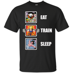 Dragon Ball - Eat Train Sleep Goku Squat pop culture T Shirt & Hoodie