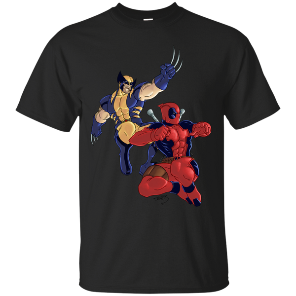 Marvel - Wolverine and Deadpool TeamUp Dark Knight Returns Style superheroes T Shirt & Hoodie