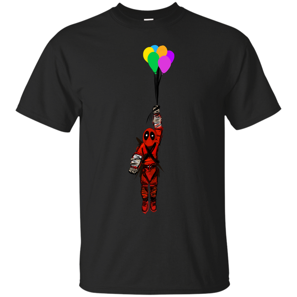 Deadpool - Deadpool floats away with balloons chibi T Shirt & Hoodie