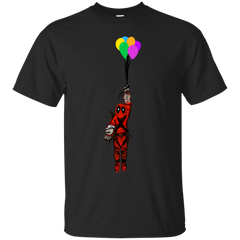 Deadpool - Deadpool floats away with balloons chibi T Shirt & Hoodie